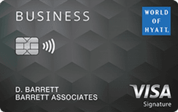 Chase World of Hyatt Business credit card